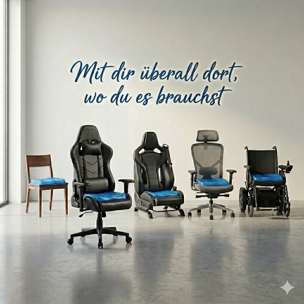 EaseGel Gelkissen — Ergonomisches Sitzkissen gegen Rückenschmerzen