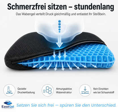 EaseGel Gelkissen — Ergonomisches Sitzkissen gegen Rückenschmerzen