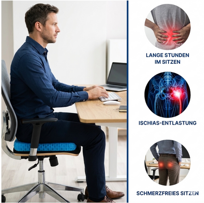 EaseGel Gelkissen — Ergonomisches Sitzkissen gegen Rückenschmerzen