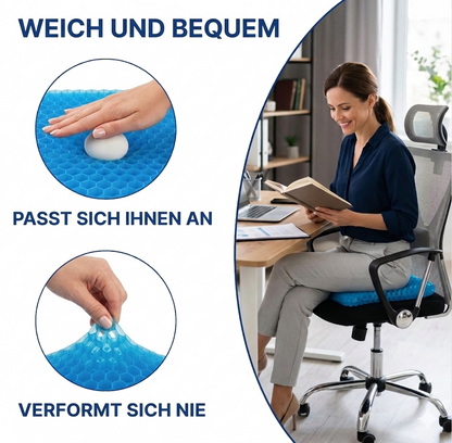 EaseGel Gelkissen — Ergonomisches Sitzkissen gegen Rückenschmerzen